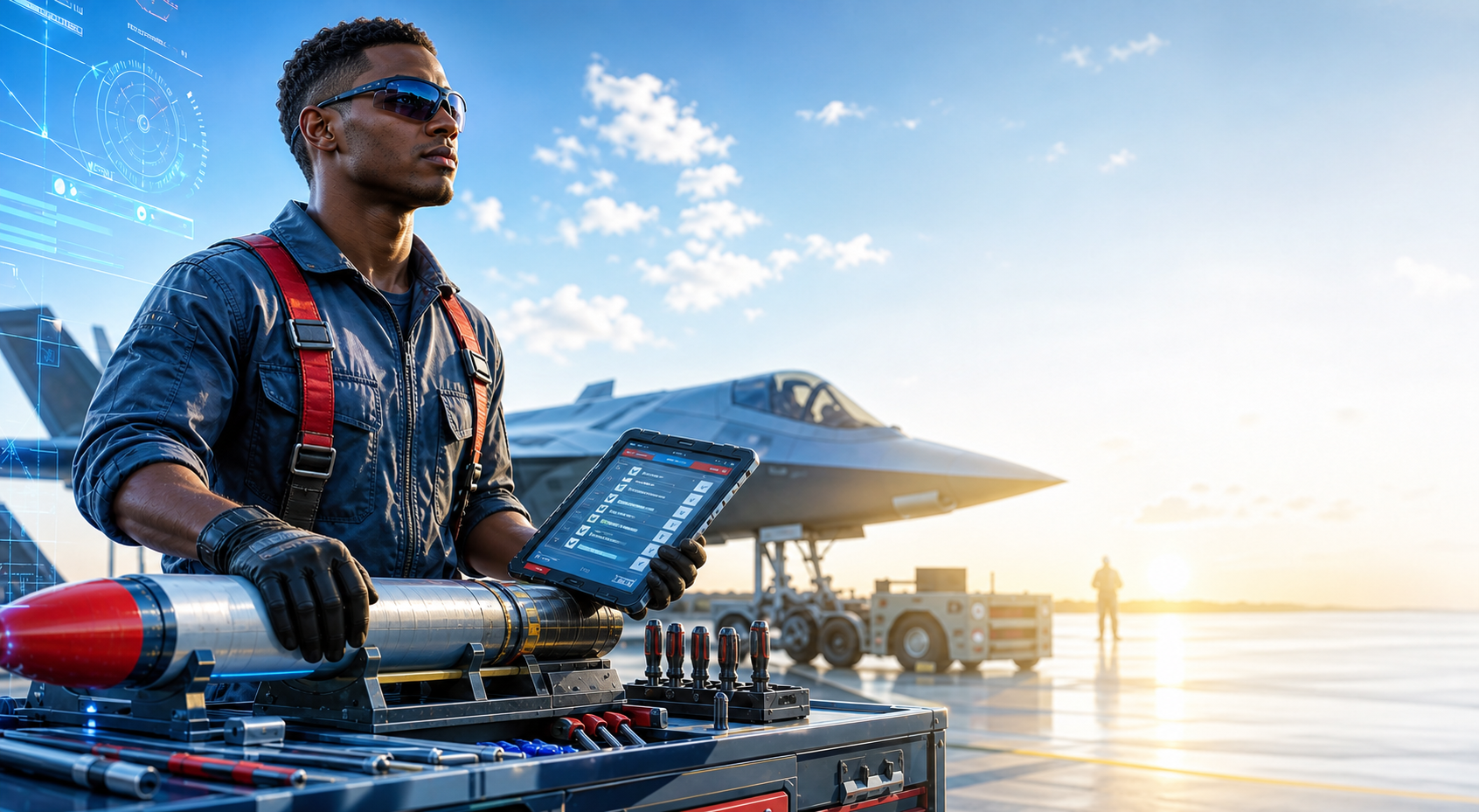 Air Force flightline inspired visual