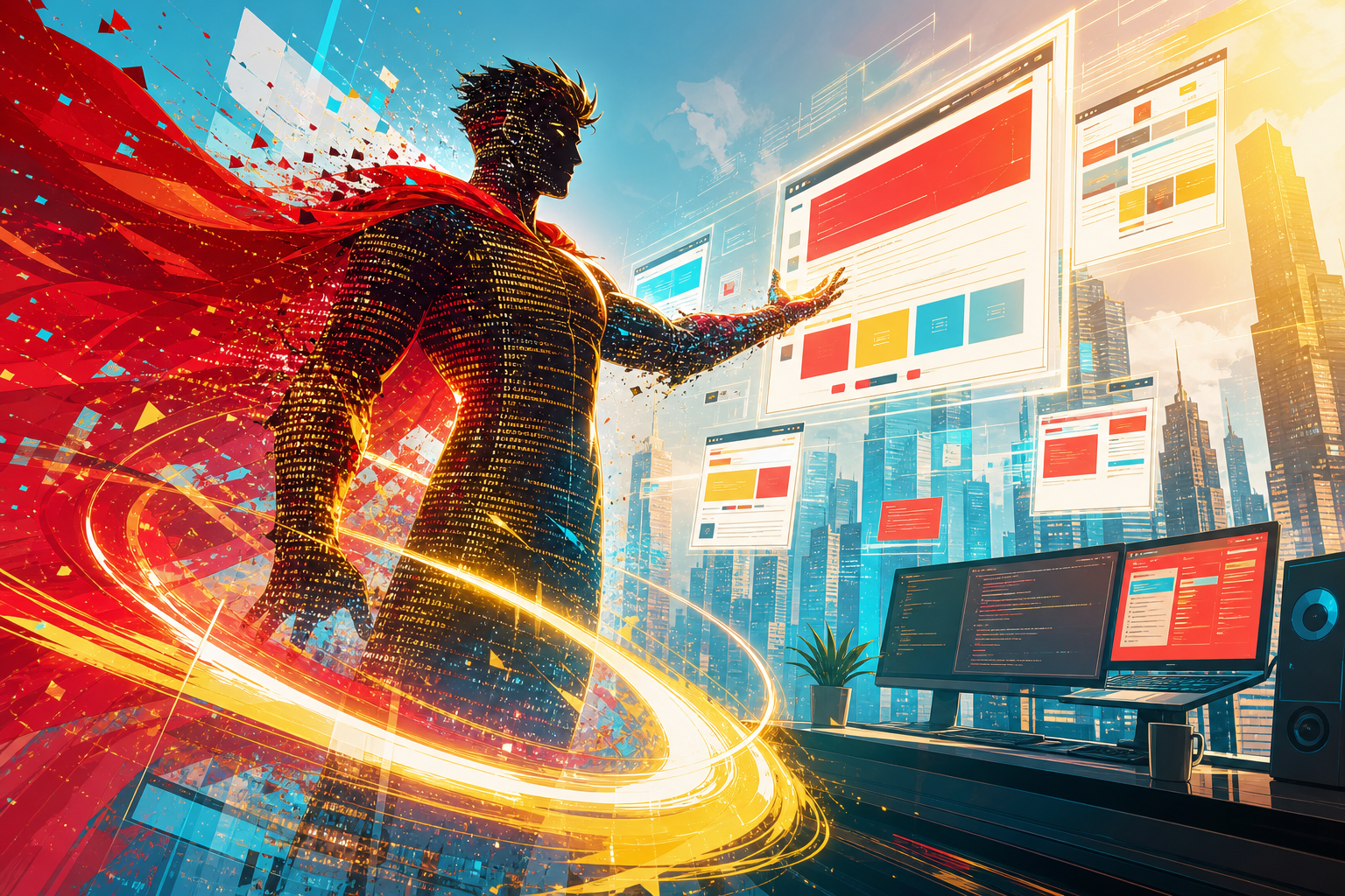 Original heroic coding artwork